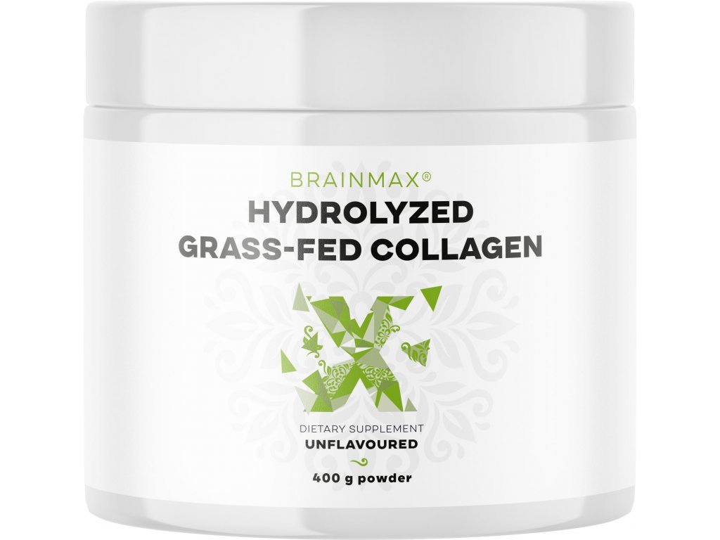BrainMax Hydrolyzovaný Kolagen, Grass-fed Collagen, 400 g